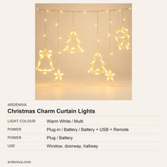 Christmas Charm LED Curtain Lights — specifications
