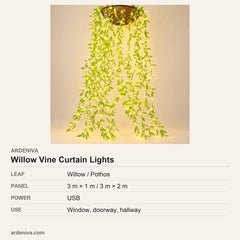 Willow Vine LED Curtain Lights — specifications