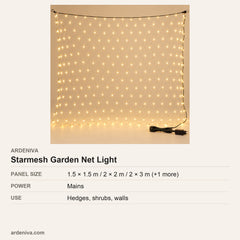 Starmesh LED Garden Net Light — specifications