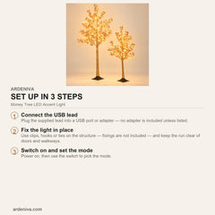 Money Tree LED Accent Light — how to set up