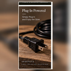 Celeste Plug-In Globe String Lights power plug and cable detail