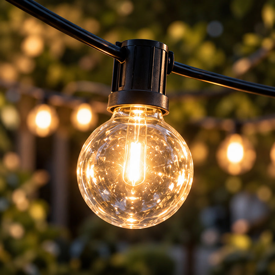 Celeste Solar LED Globe String Lights — additional view