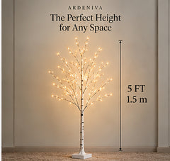 Winter Birch light tree height guide labelled 5 FT / 1.5 m
