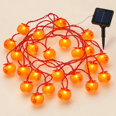 Solar LED Persimmon Lantern Lights, 10 m — main product view