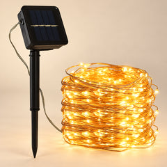 Solstice LED Copper Fairy Lights, Solar — main product view