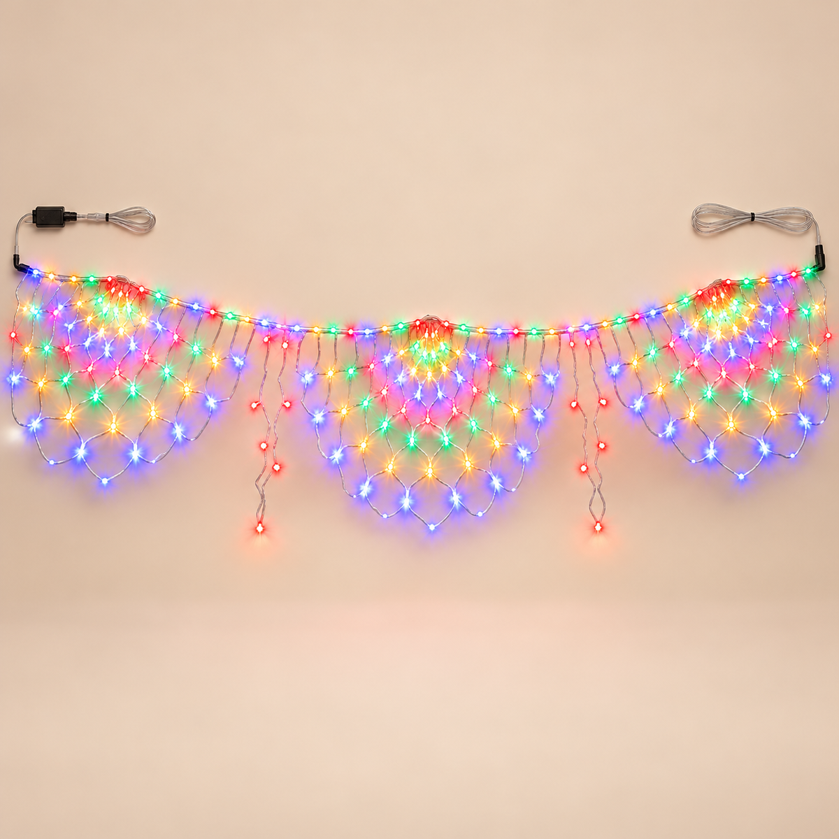 Peacock Fan LED Net Light — main product view