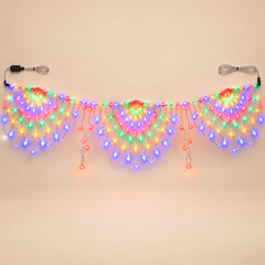 Peacock Fan LED Net Light — main product view