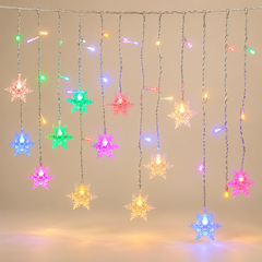 Snowdrift LED Snowflake Curtain Lights — main product view