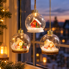 Snowglobe LED Bauble Pendant Light, 10 cm — additional scene