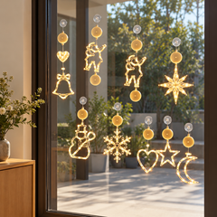 Window Charm LED Ornaments, Suction Cup — additional scene