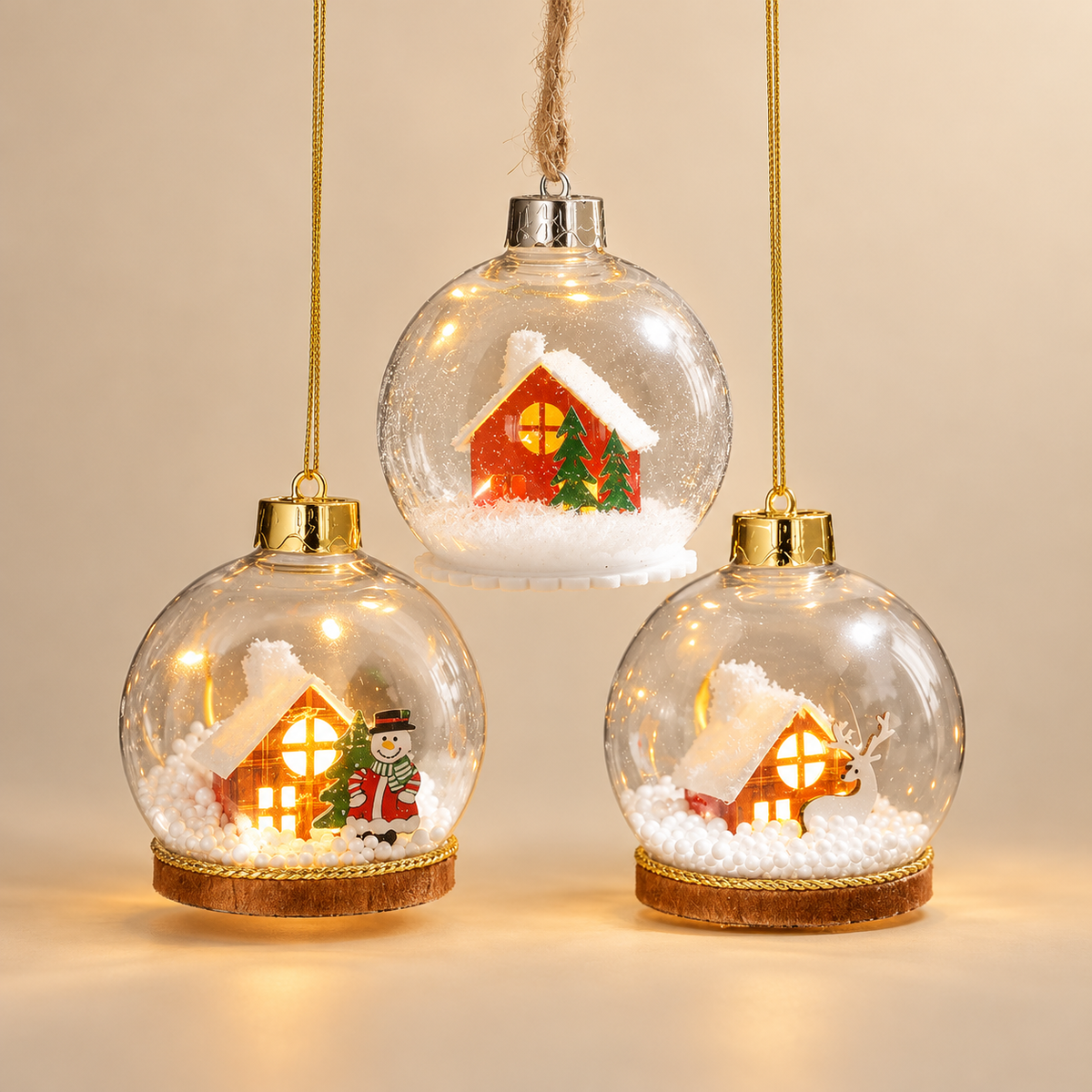 Snowglobe LED Bauble Pendant Light, 10 cm — main product view
