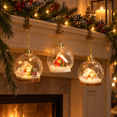 Snowglobe LED Bauble Pendant Light, 10 cm — lifestyle scene