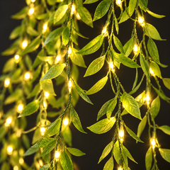 Willow Vine LED Curtain Lights — detail close-up
