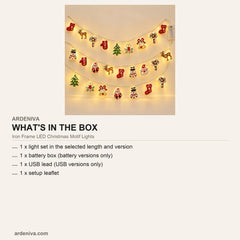 Iron Frame LED Christmas Motif Lights — what's in the box