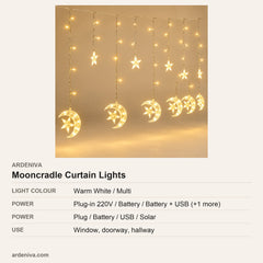 Mooncradle LED Curtain Lights — specifications