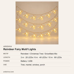Reindeer Fairy LED Motif Lights — specifications