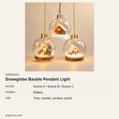 Snowglobe LED Bauble Pendant Light, 10 cm — specifications