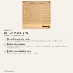 Starmesh LED Garden Net Light — how to set up