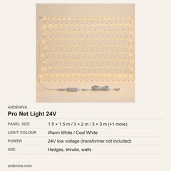 Pro LED Net Light, 24V — specifications