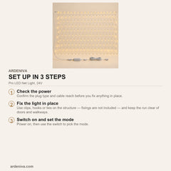 Pro LED Net Light, 24V — how to set up
