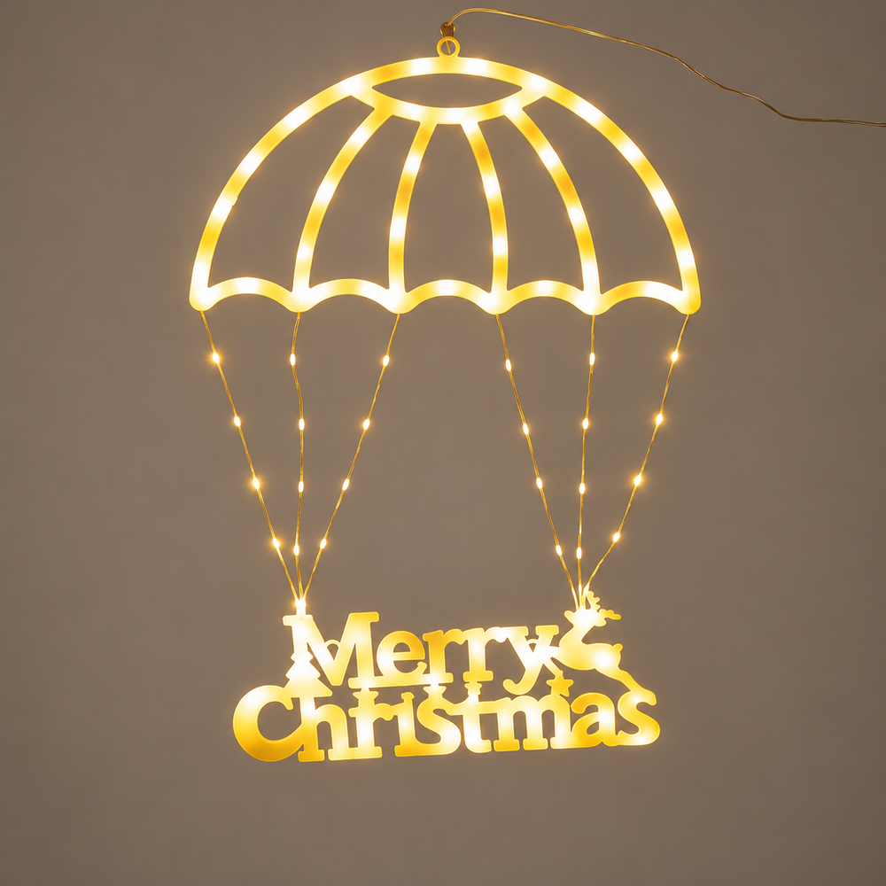 Merry Christmas LED Parachute Light — main product view