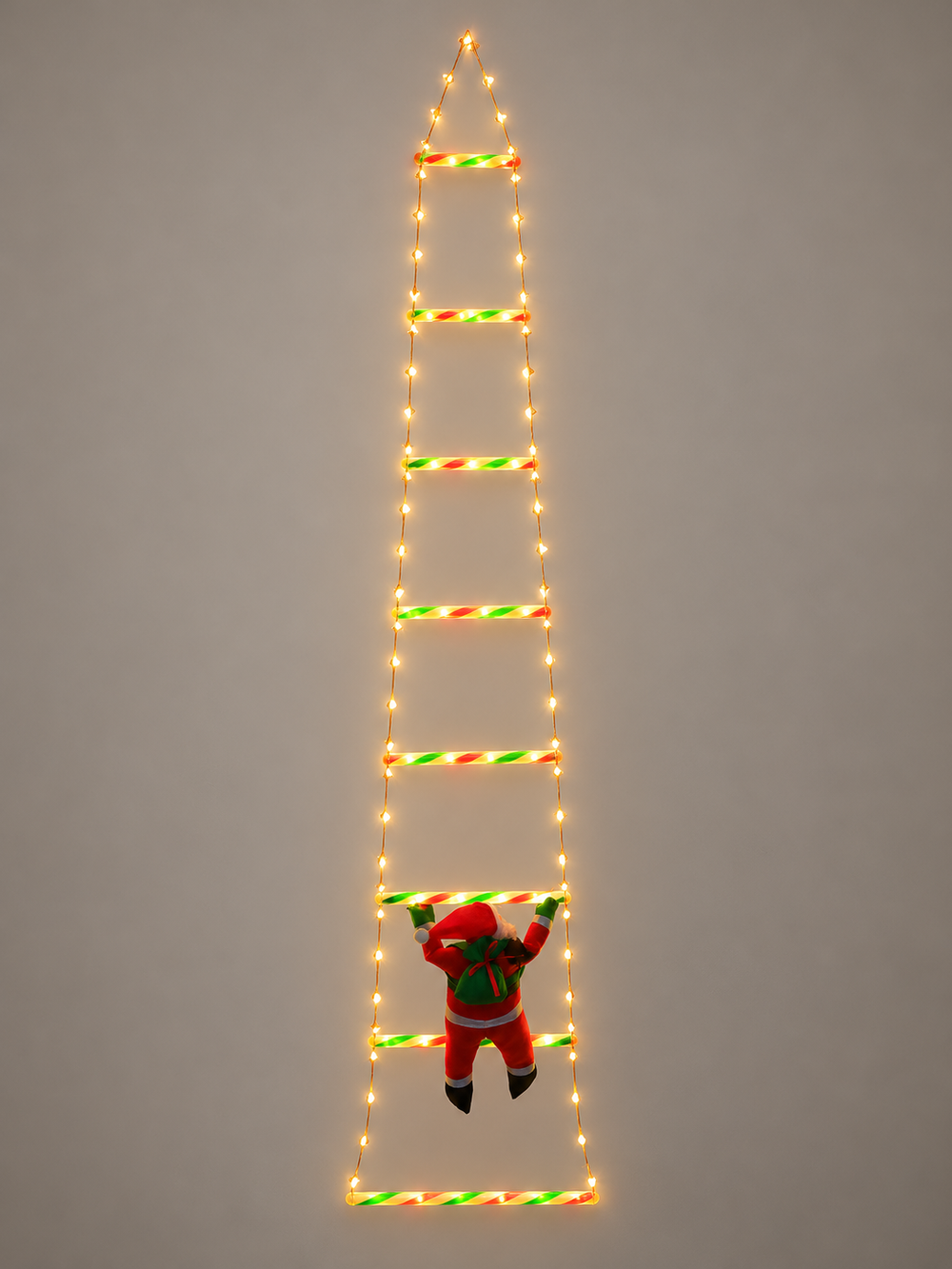 Climbing Santa LED Ladder Lights — additional view