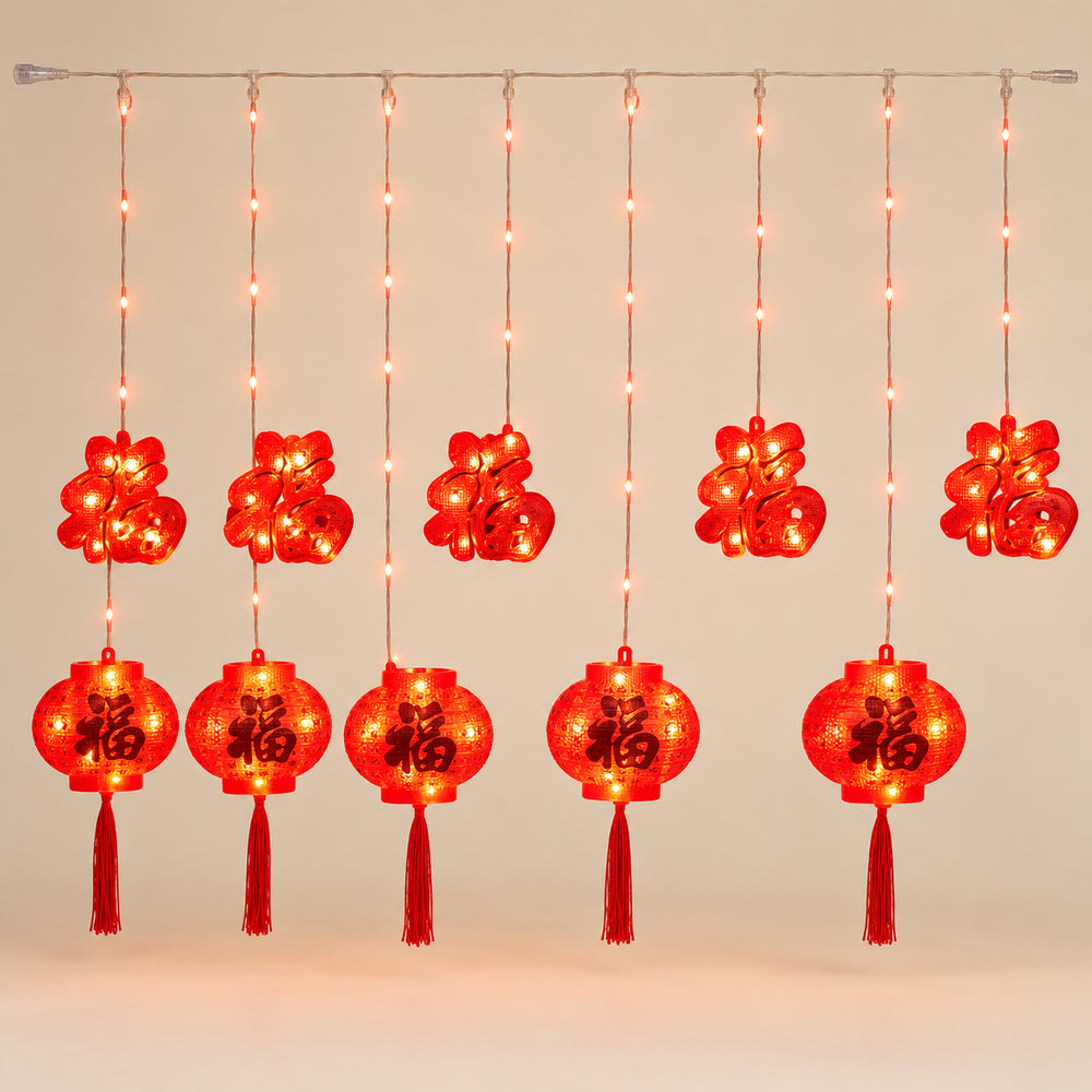 Lunar Lantern LED Curtain Lights — main product view