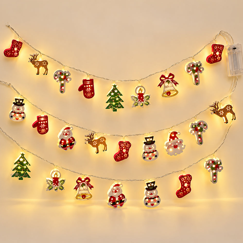 Iron Frame LED Christmas Motif Lights — main product view
