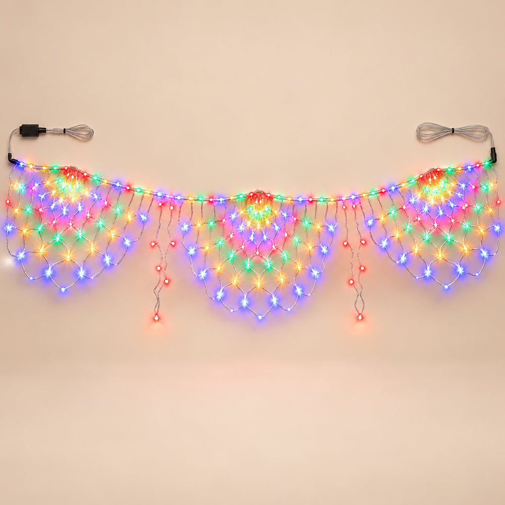 Peacock Fan LED Net Light — main product view