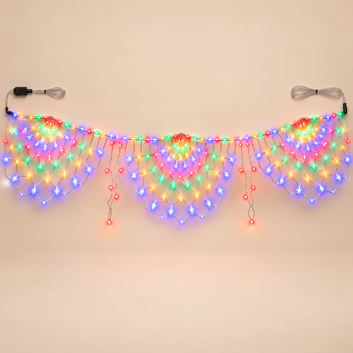 Peacock Fan LED Net Light — main product view