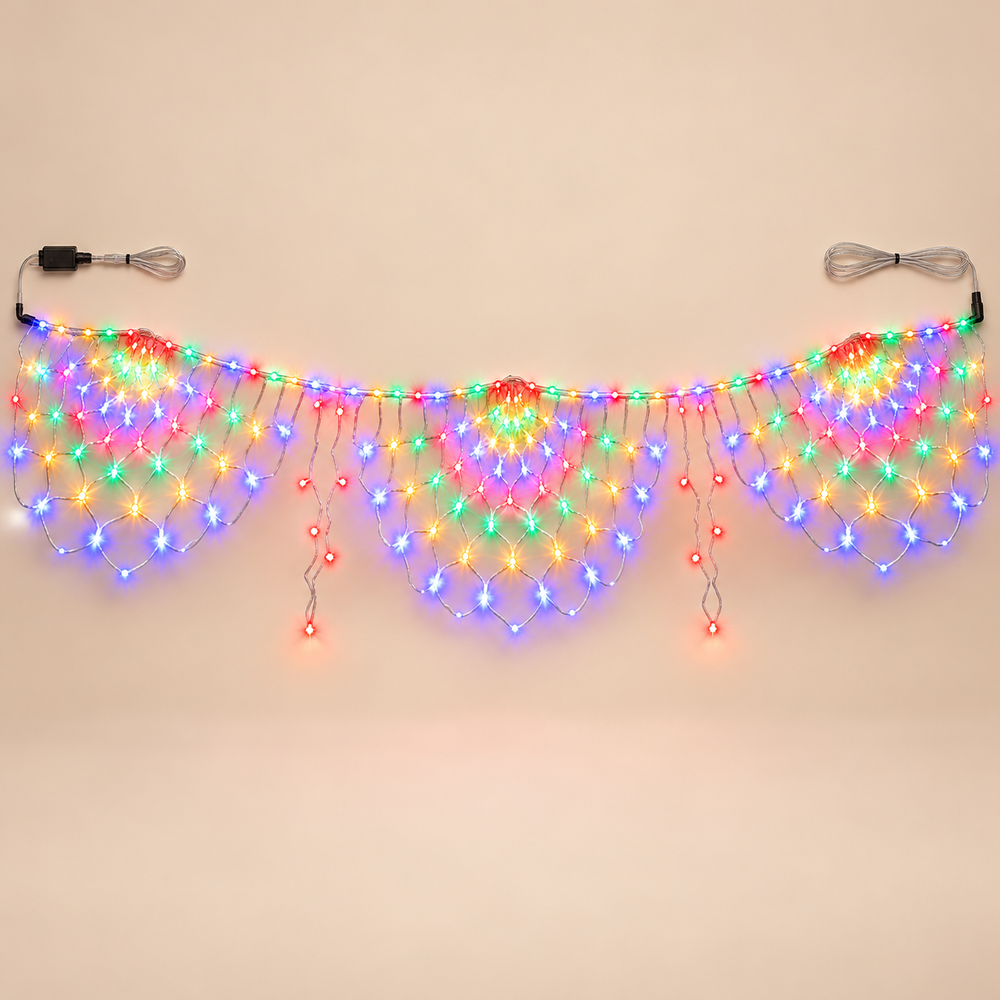 Peacock Fan LED Net Light — main product view