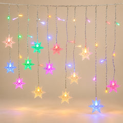 Snowdrift LED Snowflake Curtain Lights — main product view