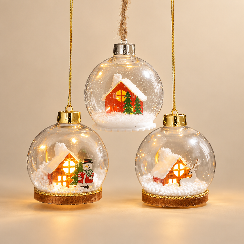 Snowglobe LED Bauble Pendant Light, 10 cm — main product view