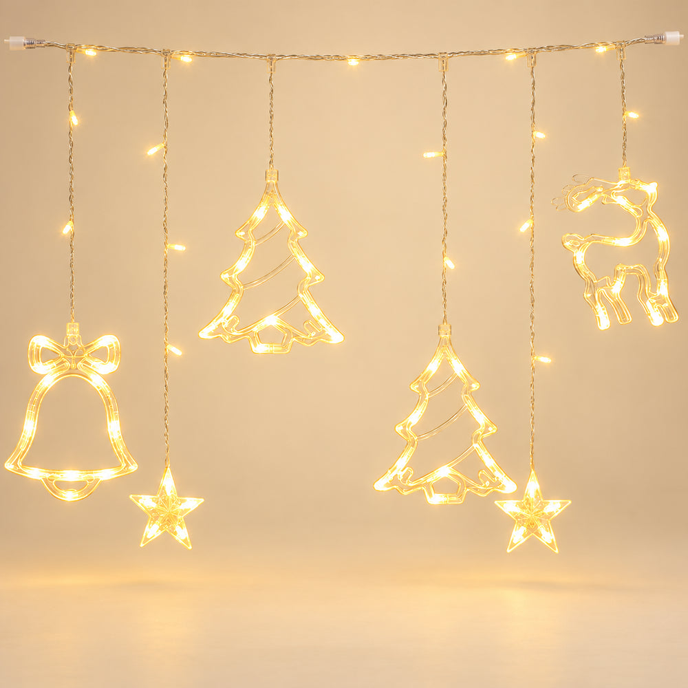 Christmas Charm LED Curtain Lights — main product view