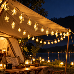 Starbubble LED Solar String Lights — lifestyle scene