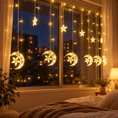 Mooncradle LED Curtain Lights — lifestyle scene