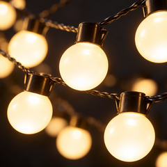 Globe Festoon LED String Lights, 5 cm — lifestyle scene