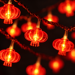 Lucky Knot LED Lantern Lights — detail close-up