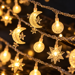 Starbubble LED Solar String Lights — detail close-up