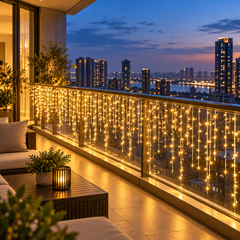Frostfall LED Icicle Cascade Lights — lifestyle scene