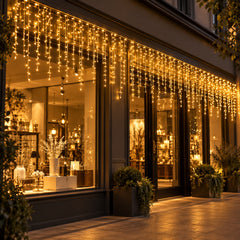 Rainfall LED Icicle Bar Light, 96 Heads — lifestyle scene
